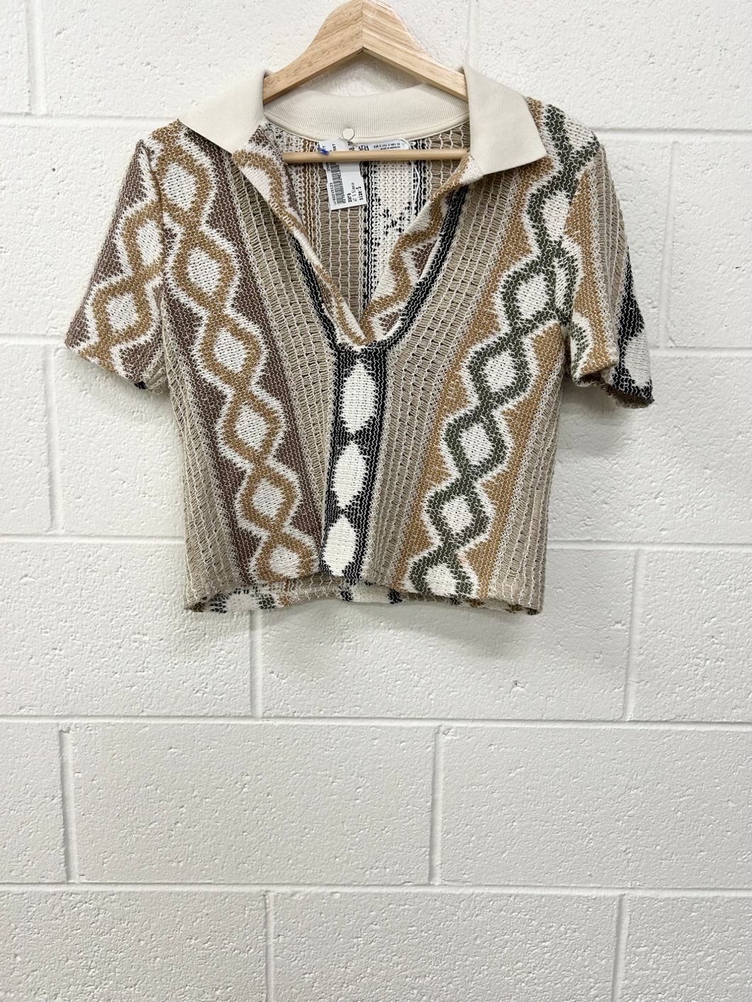 Zara Short Sleeve Top Size Small