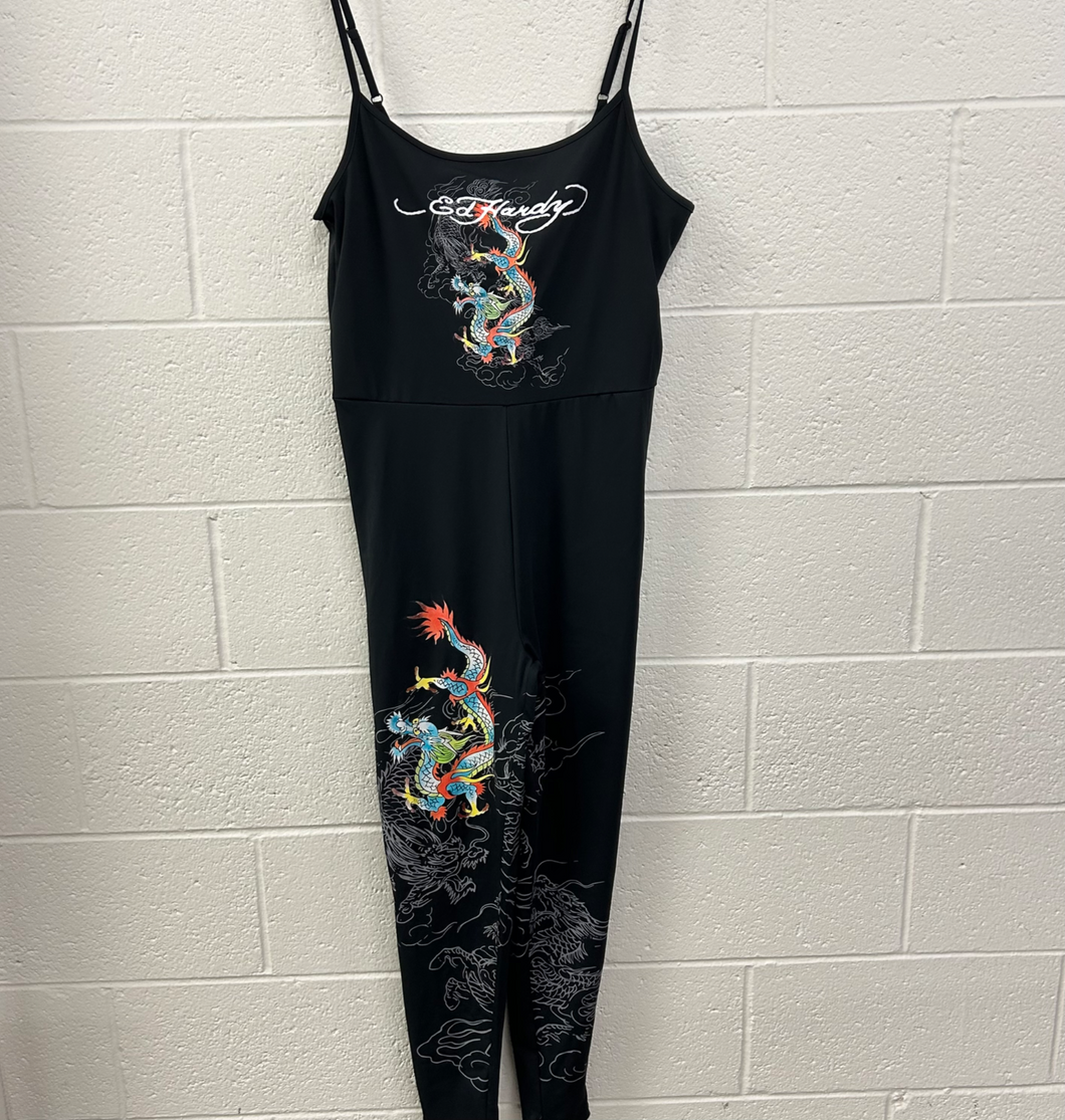 Ed Hardy Womens Dresses Long Jumpsuits 1X Large