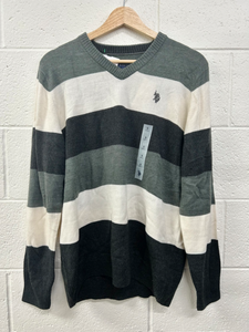 Polo (Chaps) Sweater Size Small Striped