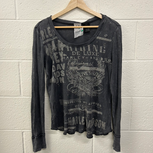 Harley Davidson Long Sleeve Top Size Large