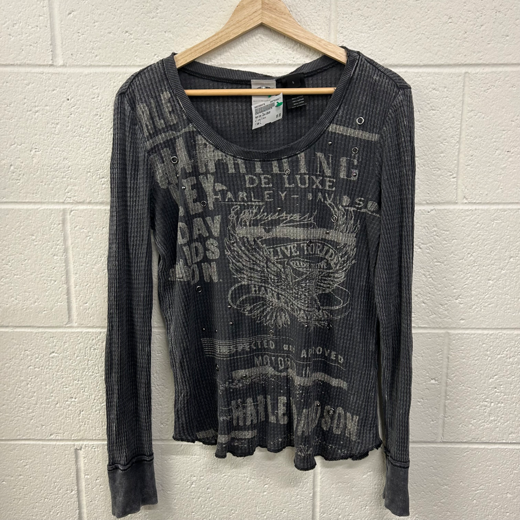 Harley Davidson Long Sleeve Top Size Large