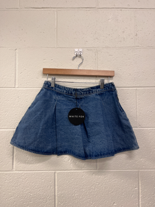White Fox Short Skirt Size Small